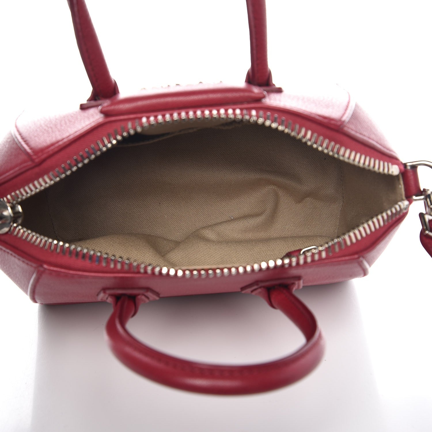 Givenchy Sugar Goatskin Mini Antigona Raspberry 5 of 10