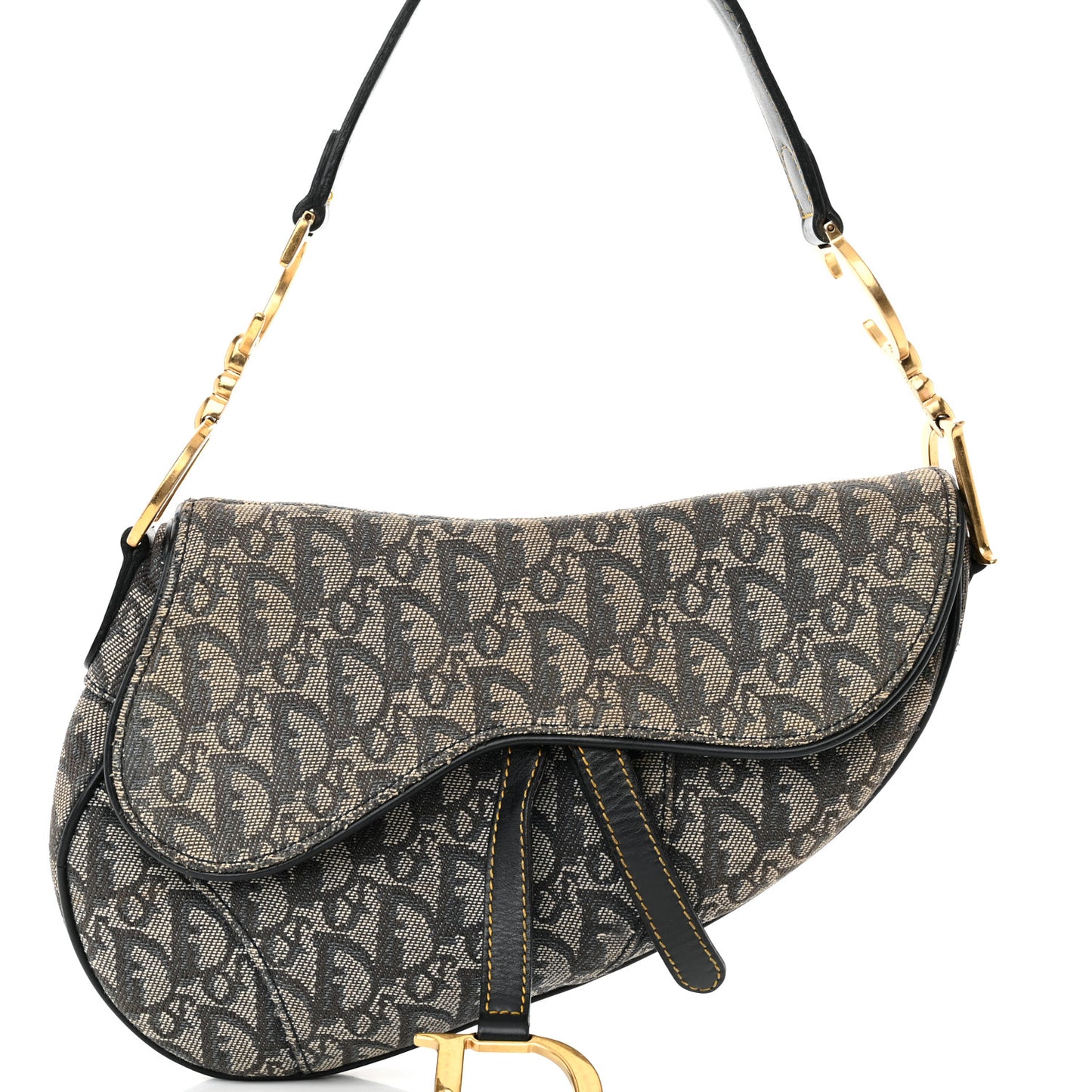 Monogram Saddle Bag Blue