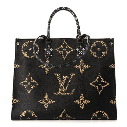 Louis Vuitton Monogram Giant Jungle Onthego GM Black 1 of 9