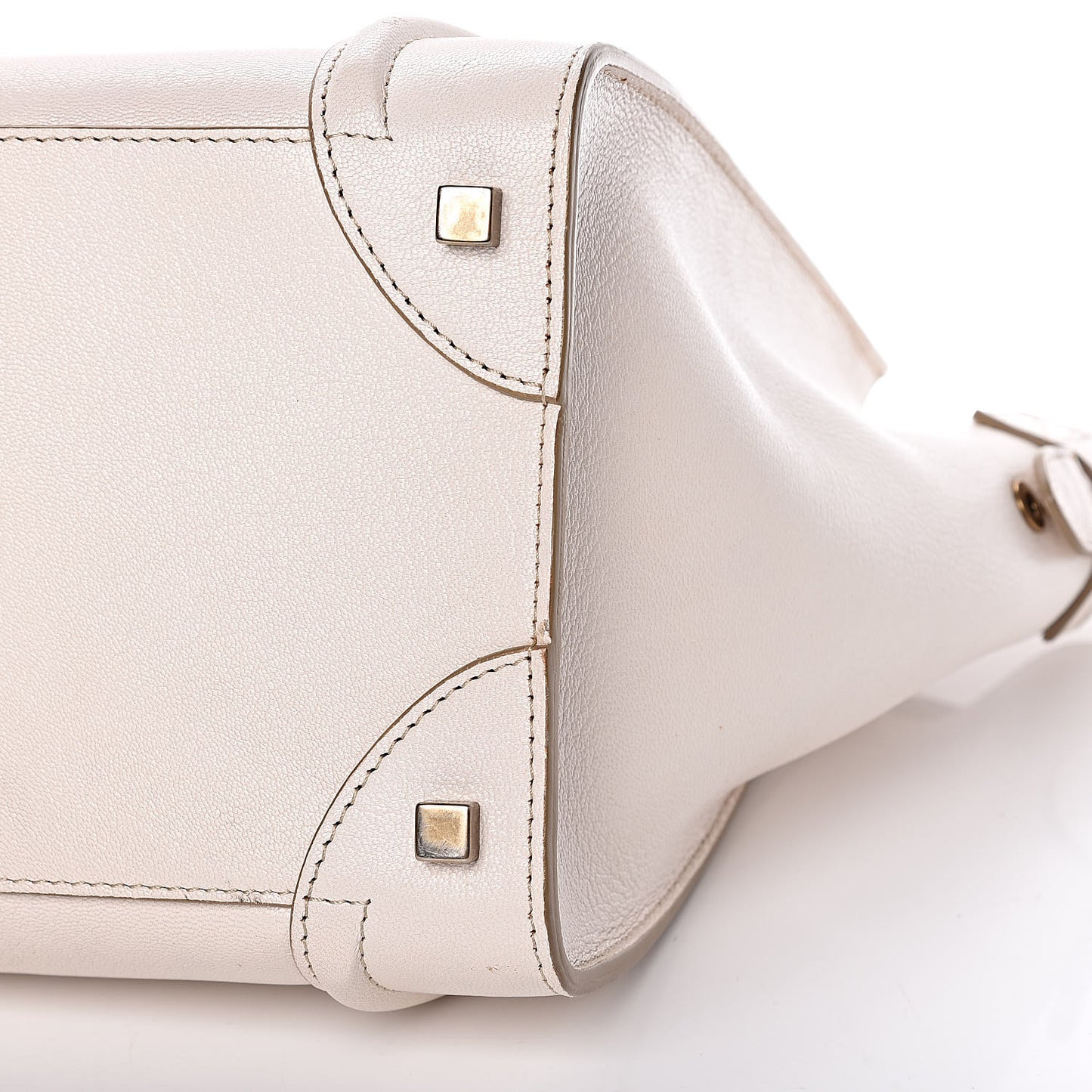 Goatskin Mini Luggage White