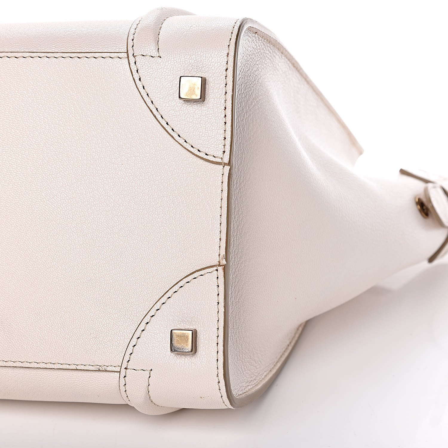 Celine Goatskin Mini Luggage White 16 of 21