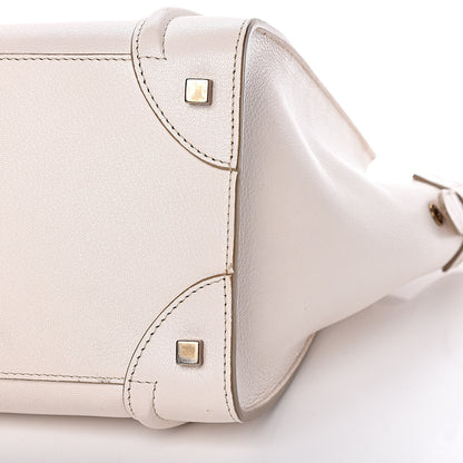 Celine Goatskin Mini Luggage White 16 of 21