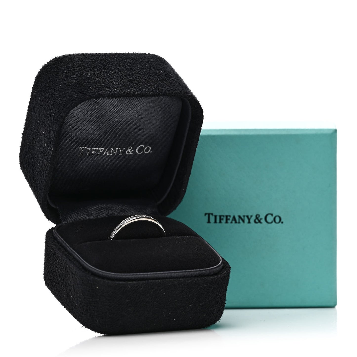 Platinum Diamond 2.5mm Half Circle Wedding Band Ring 50 5.5