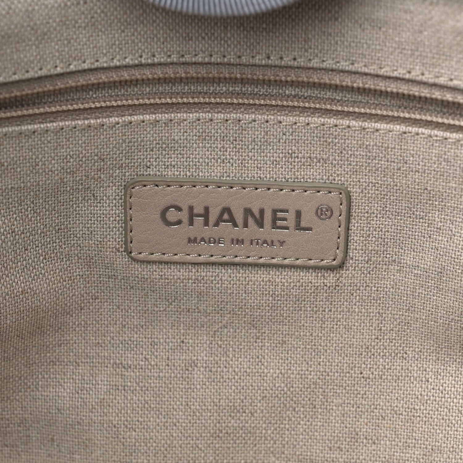 Chanel Mixed Fibers Small Deauville Tote Grey 7 of 10
