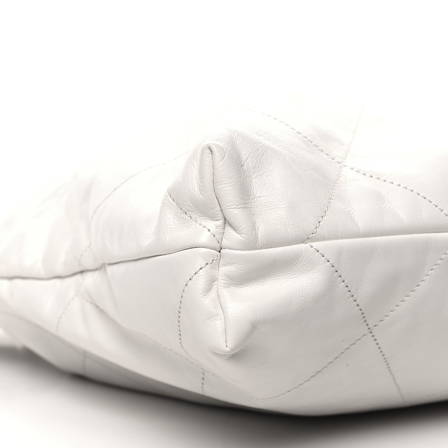 Chanel Shiny Calfskin Quilted Chanel 22 White 11 of 12