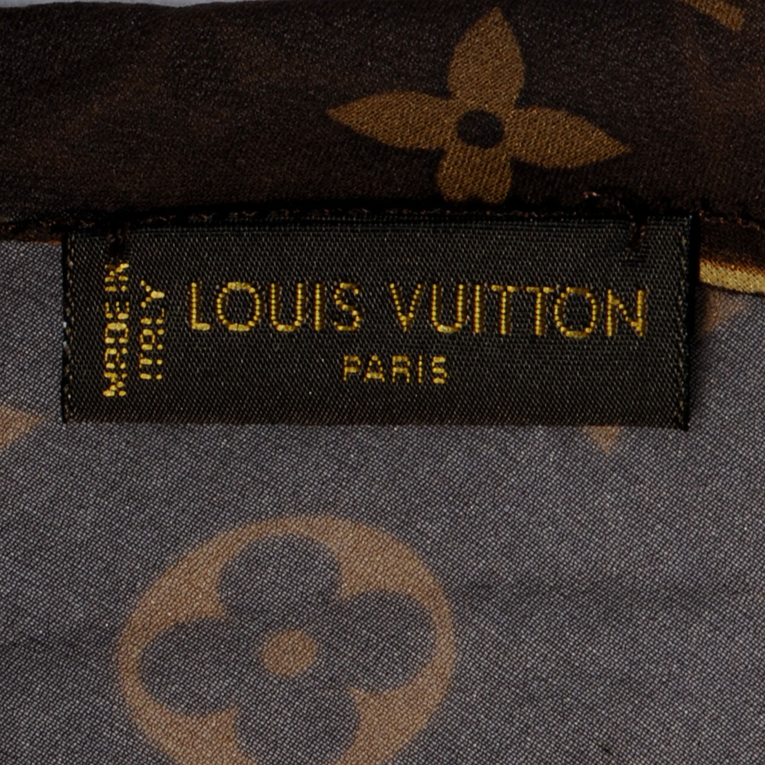 Louis Vuitton Silk Crepe Leopard Monogram Scarf 4 of 5
