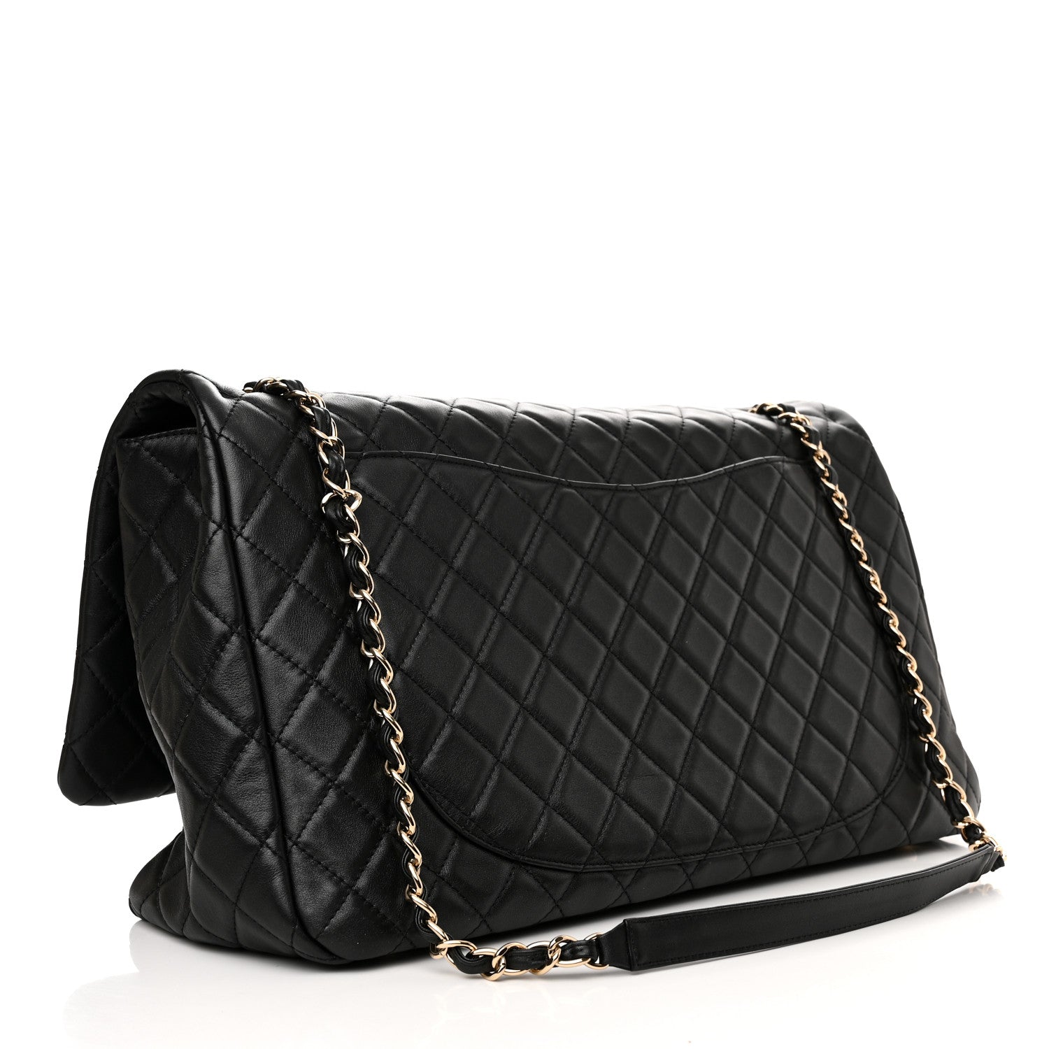 Chanel Calfskin Quilted XXL Travel Flap Bag Black 3 of 11