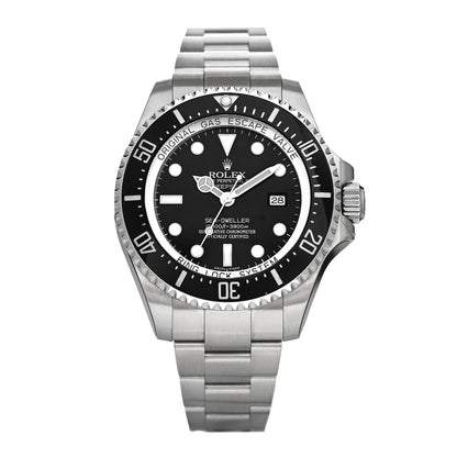 Rolex Stainless Steel 44mm Oyster Perpetual Date Sea-Dweller Deepsea Watch Black 116660 1 of 4