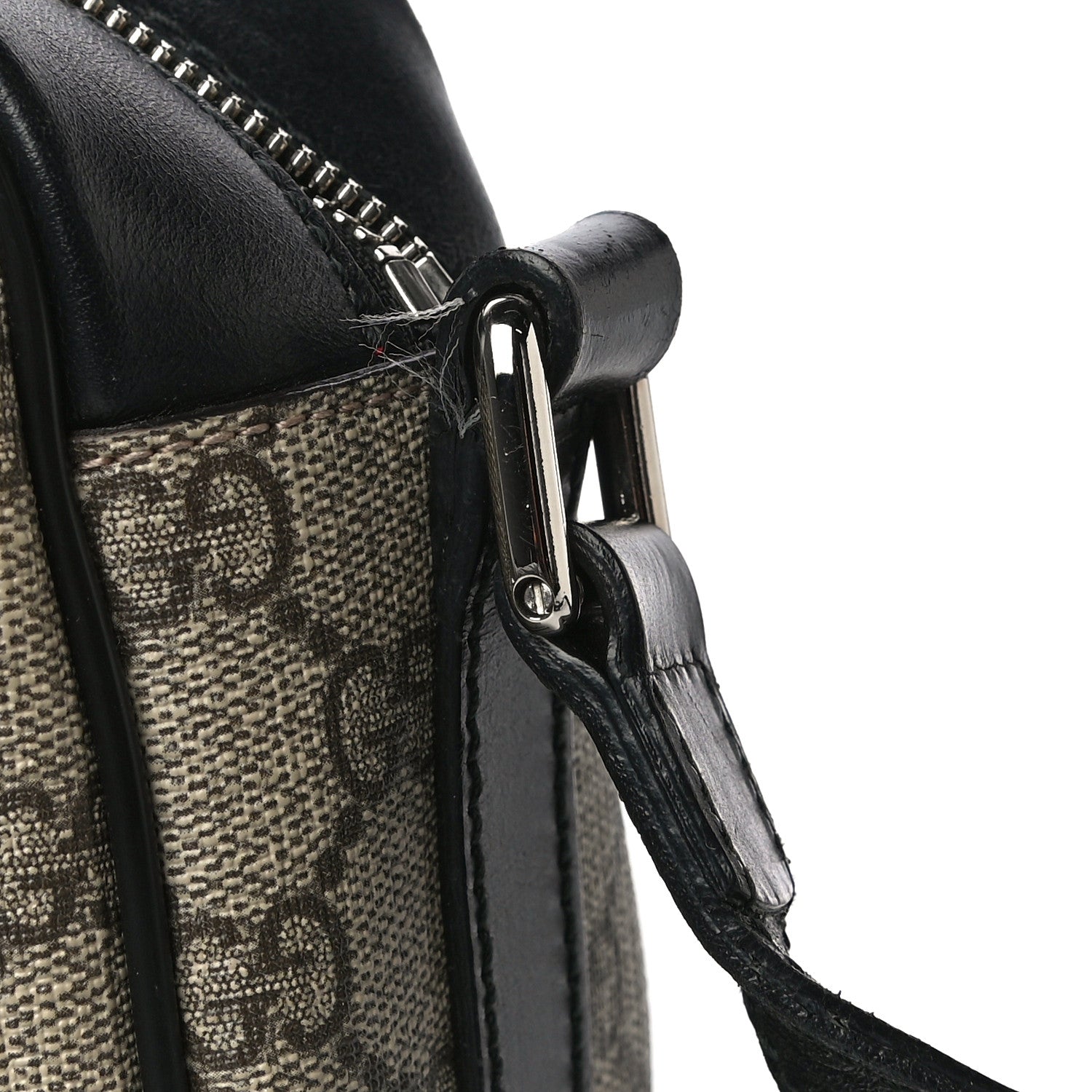 Gucci GG Supreme Monogram Web Medium Shoulder Bag Black 20 of 20