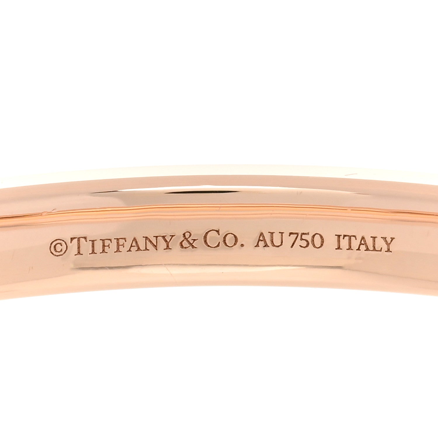 Tiffany 18K Rose Gold Diamond T Hinged Pave Bracelet 4 of 4