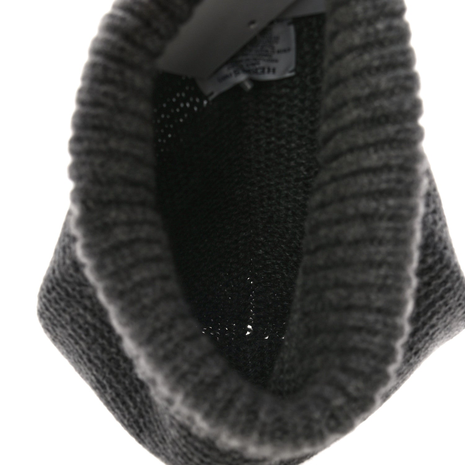Hermes Cashmere Knit Boston Beanie Hat L Gris Chine 3 of 7