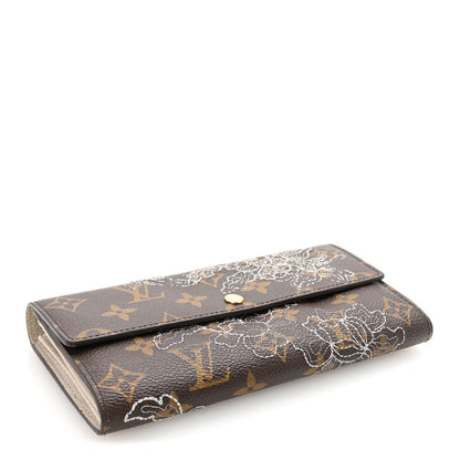 Louis Vuitton Monogram Dentelle Sarah Wallet Silver 4 of 7