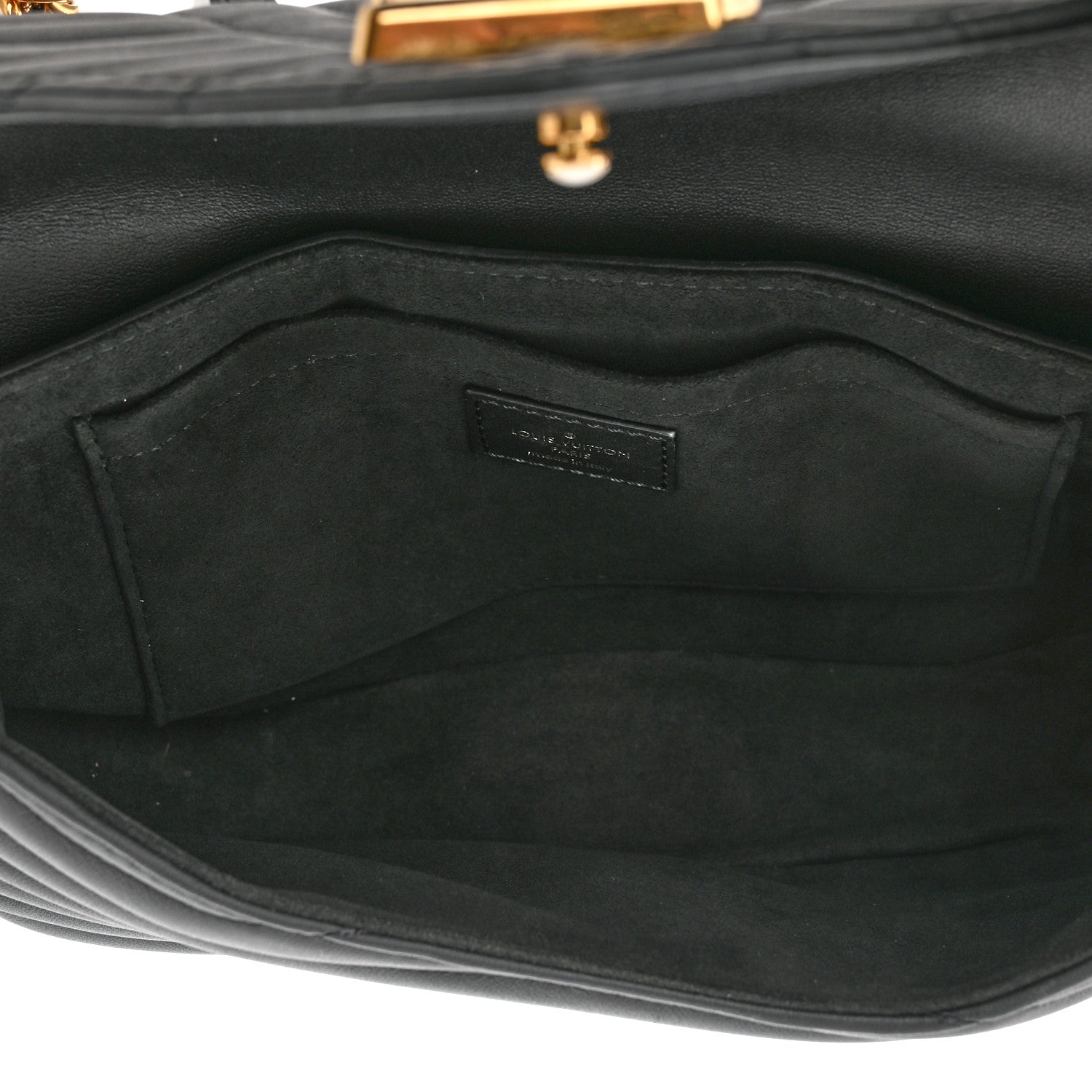 Louis Vuitton Calfskin New Wave Chain MM Black 5 of 13