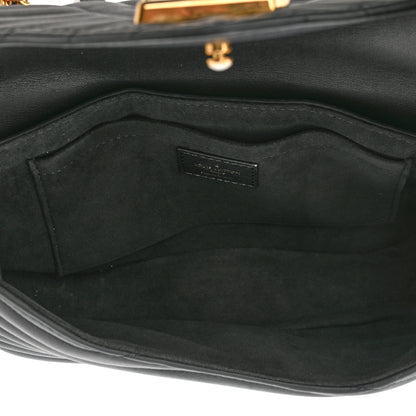 Louis Vuitton Calfskin New Wave Chain MM Black 5 of 13