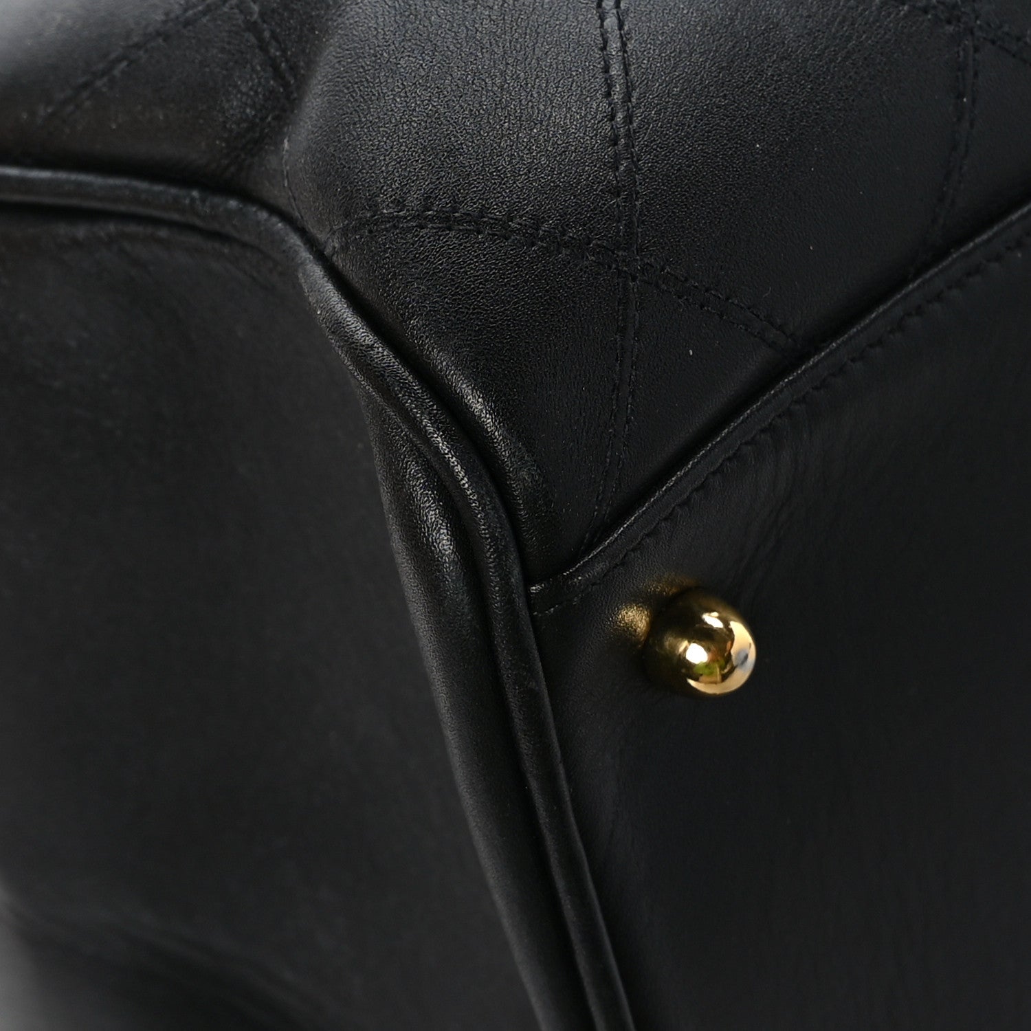 Chanel Calfskin Stitched XL Weekender Black 12 of 13