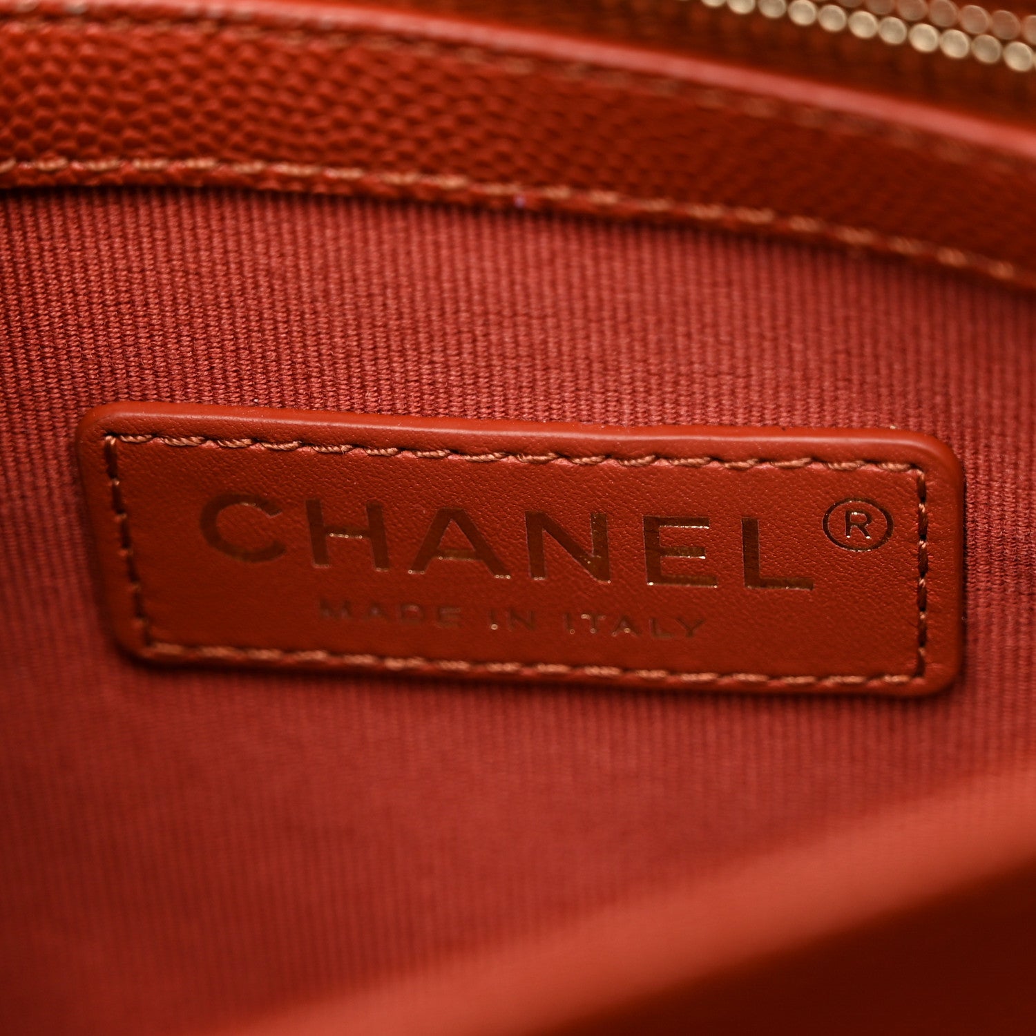 Chanel Caviar Mini Messenger Bag Brown 6 of 10