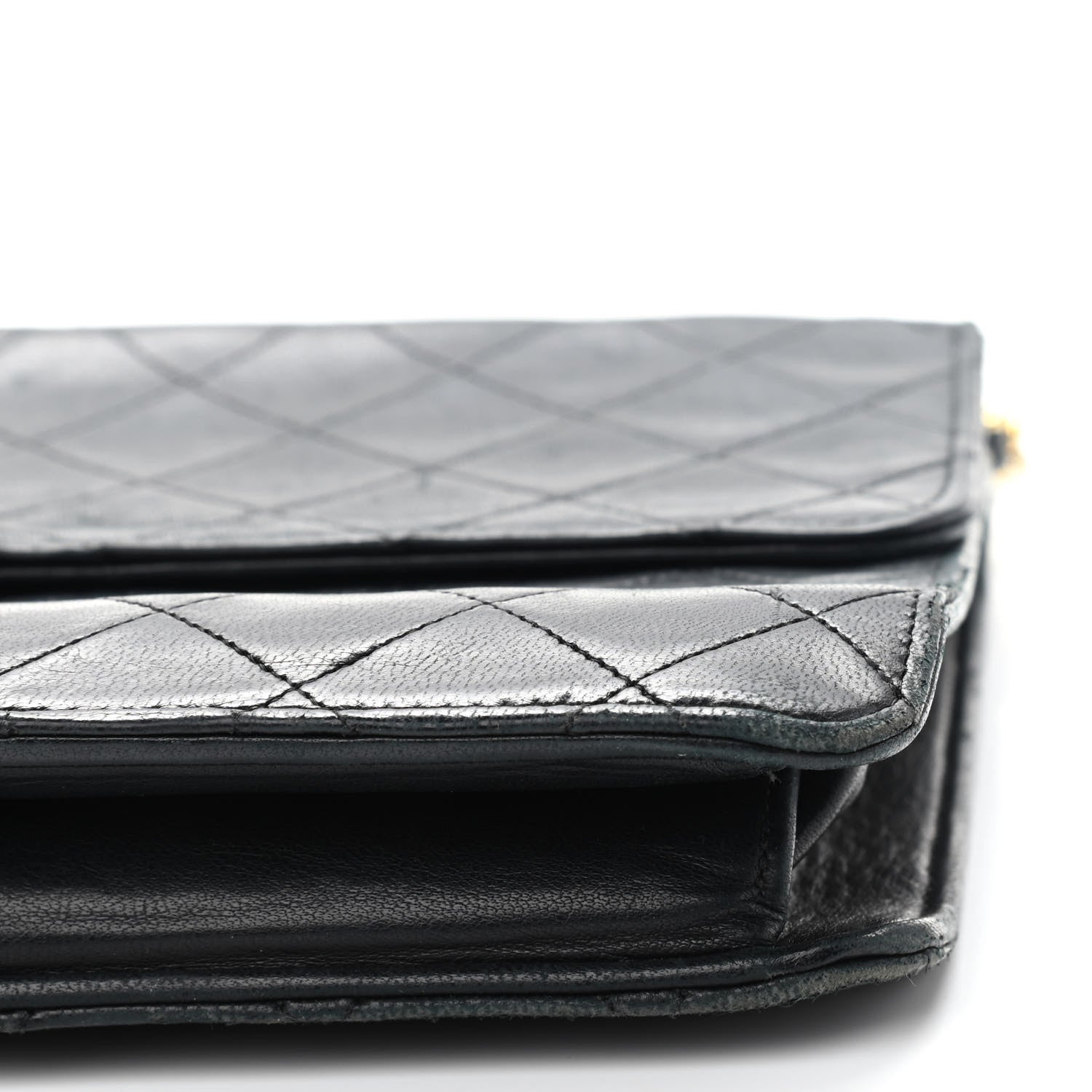 Chanel Lambskin Quilted Medium Single Flap Black 10 of 13