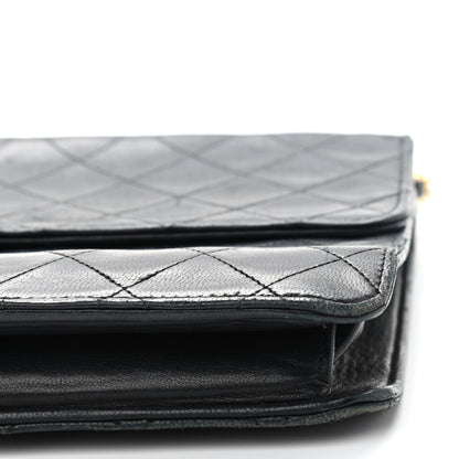 Chanel Lambskin Quilted Medium Single Flap Black 10 of 13