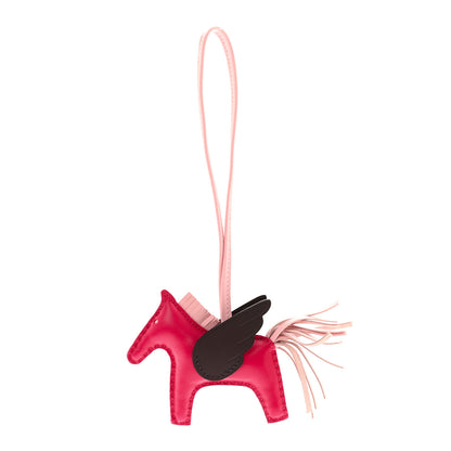 Hermes Milo Lambskin Grigri Rodeo Pegase Horse Bag Charm PM Framboise Rose Sakura Rouge Sellier 1 of 4