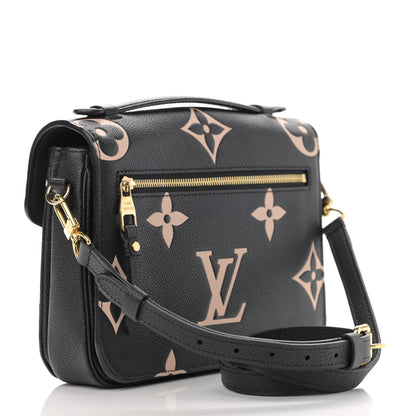 Louis Vuitton Empreinte Monogram Giant Pochette Metis Black Beige 3 of 11