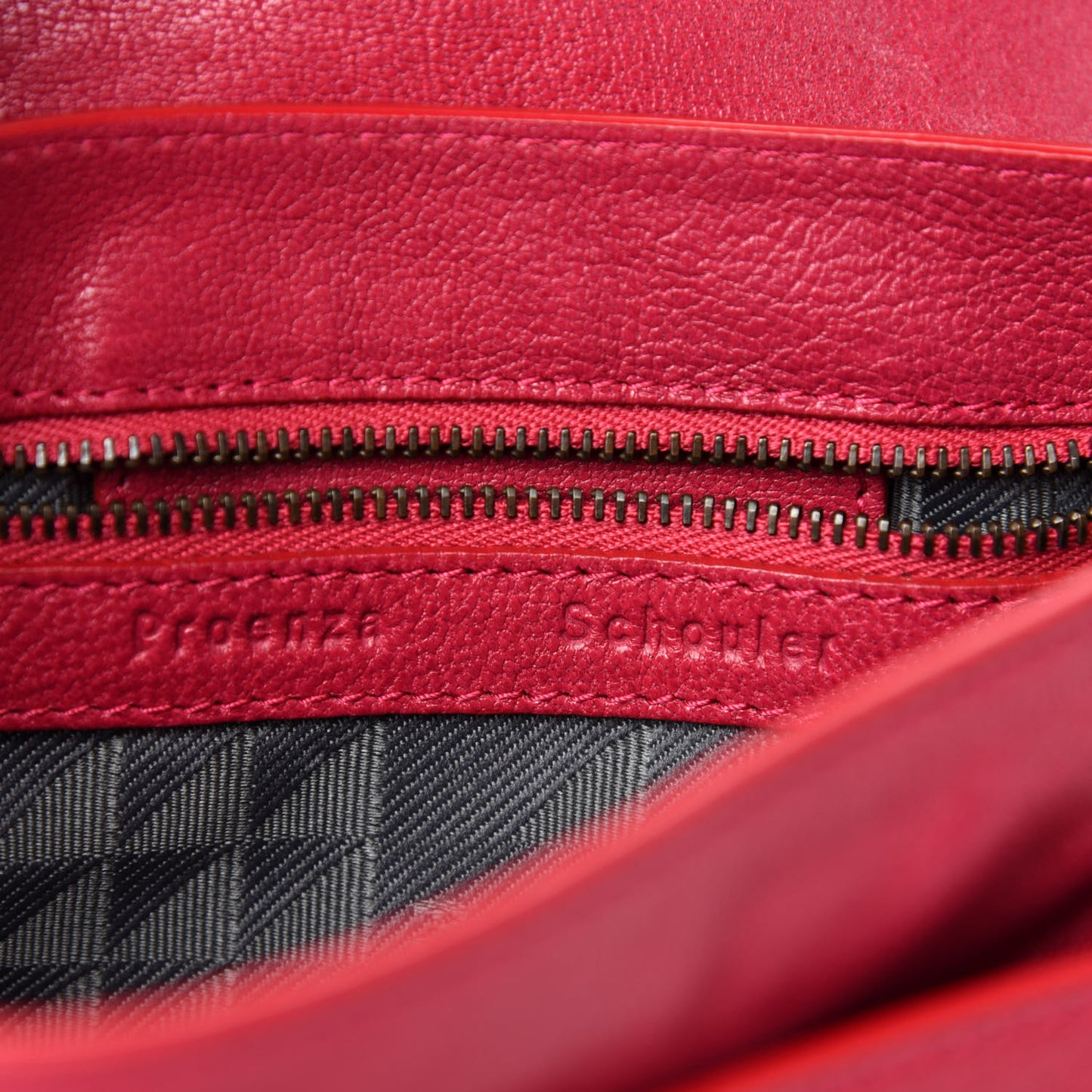 Lambskin PS1 Mini Pouch Messenger Bag Raspberry