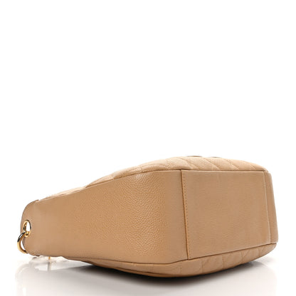 Chanel Caviar Quilted Timeless CC Shoulder Bag Beige 5 of 10