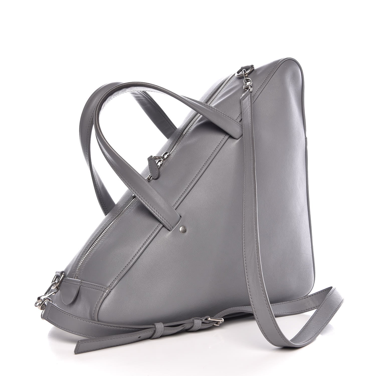 Balenciaga Calfskin M Triangle Duffle Gris Beton 3 of 13