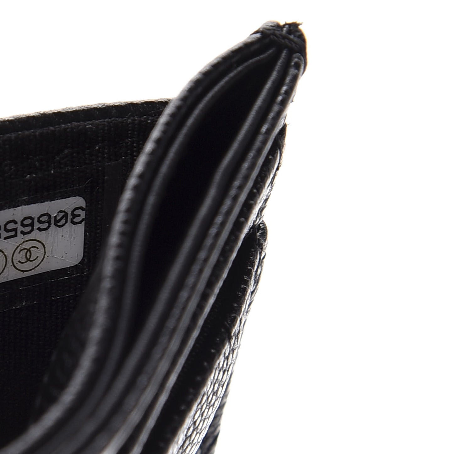 Caviar Quilted My Everything Card Holder Black