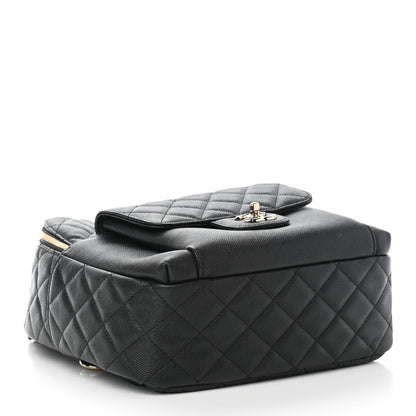 Chanel Caviar Quilted Medium Zip Around Backpack Black 4 of 9