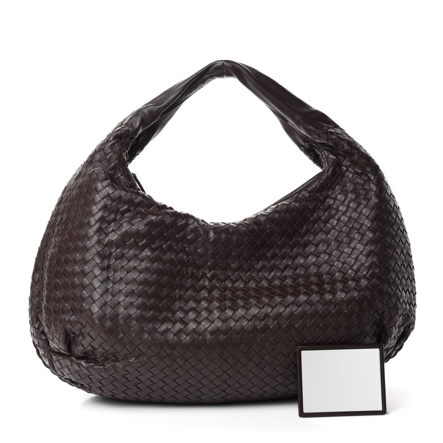 Nappa Intrecciato Large Belly Veneta Hobo Ebano