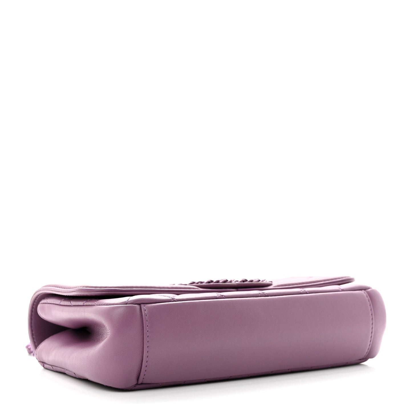 Lambskin Quilted Small CC Filigree Flap Purple