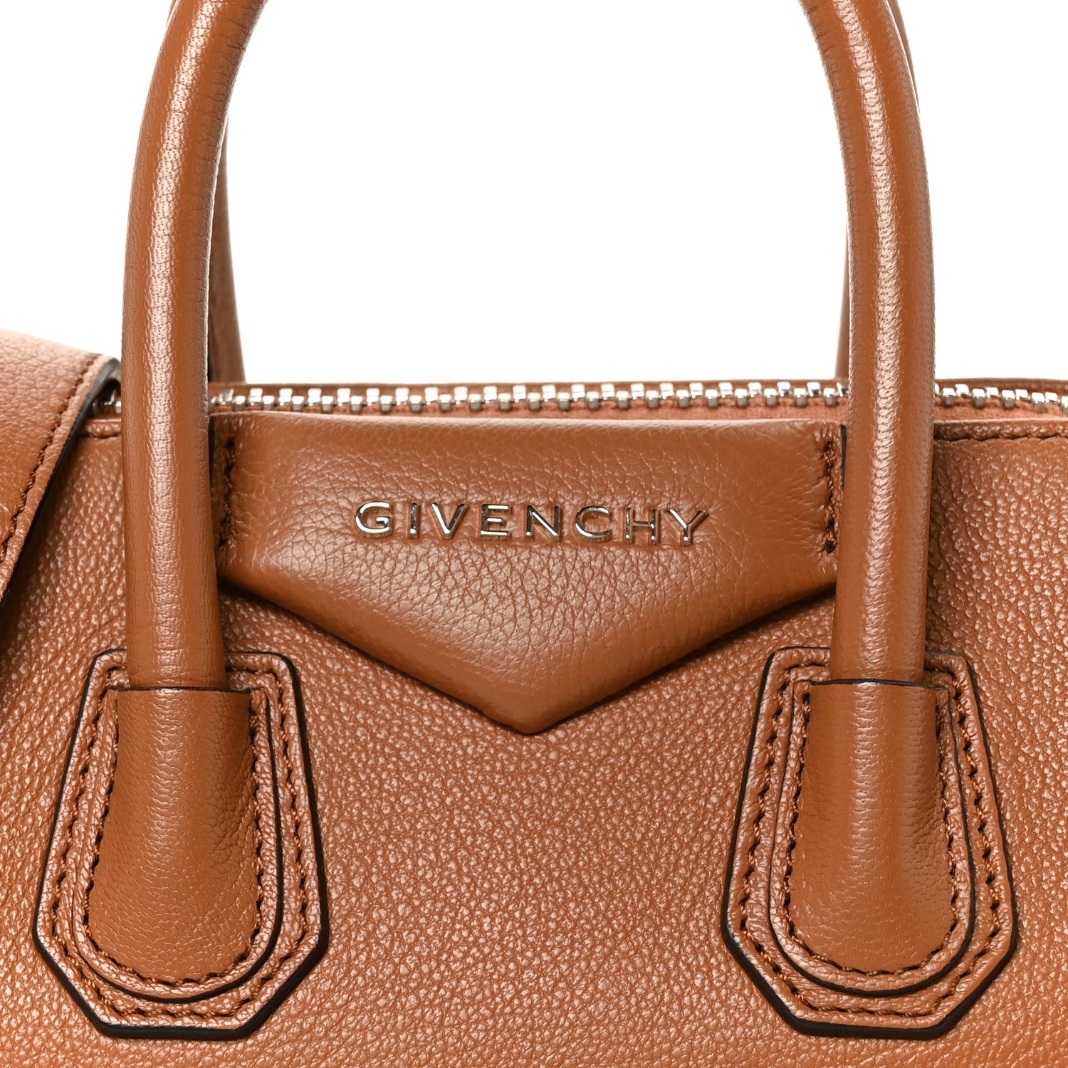 Givenchy Sugar Goatskin Mini Antigona Pony Brown 8 of 10