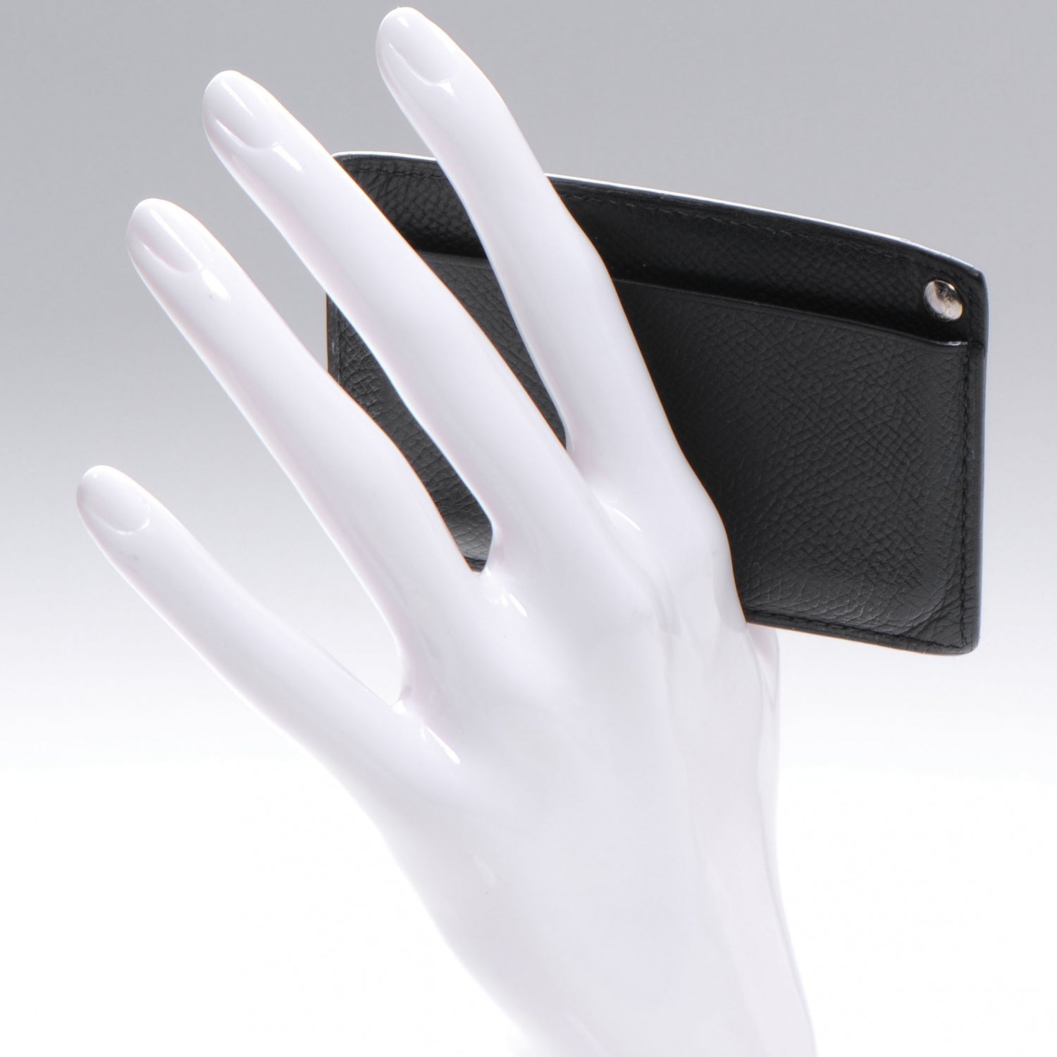 Hermes Epsom Card Holder Black 2 of 7