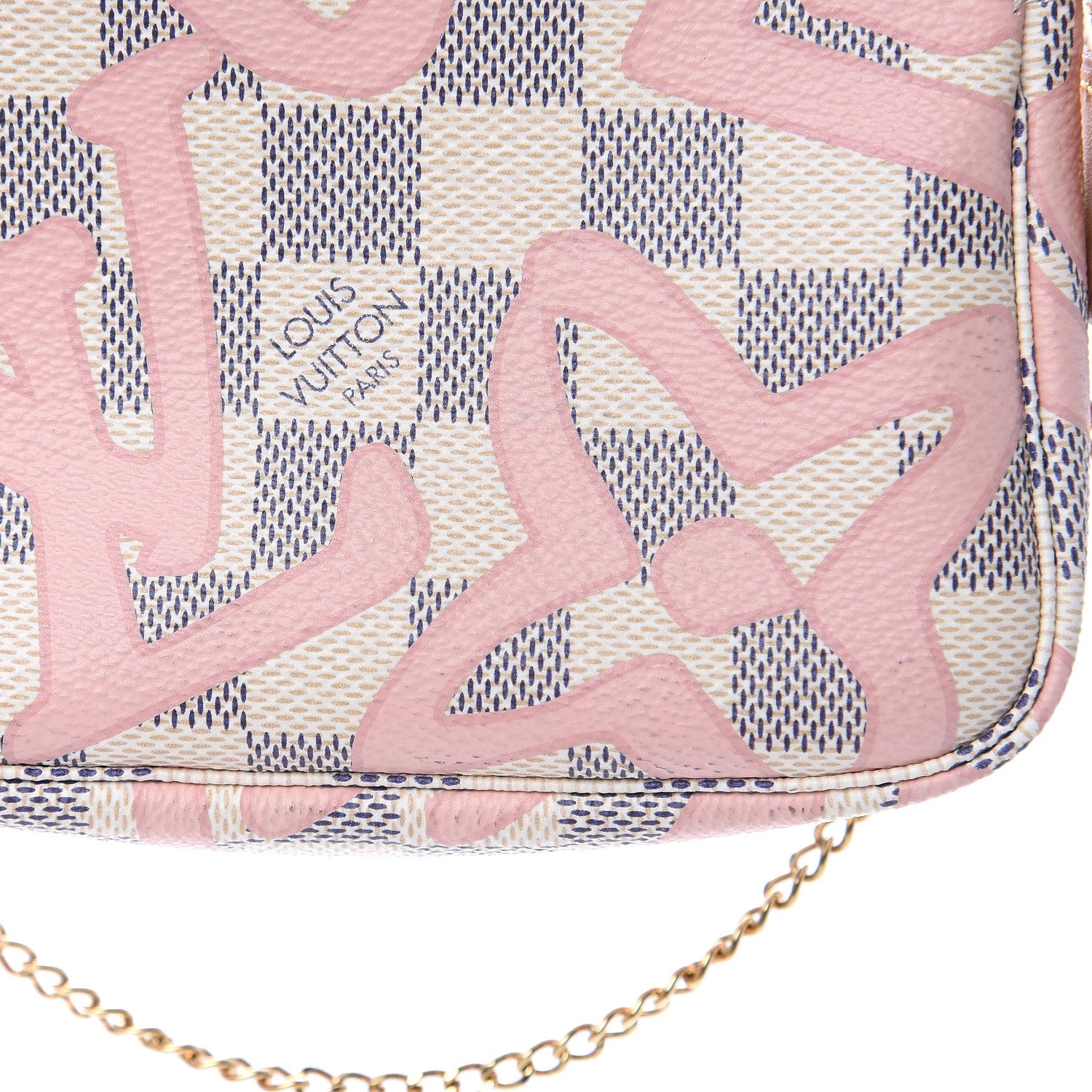 Louis Vuitton Damier Azur Tahitienne Mini Pochette Accessories 9 of 9