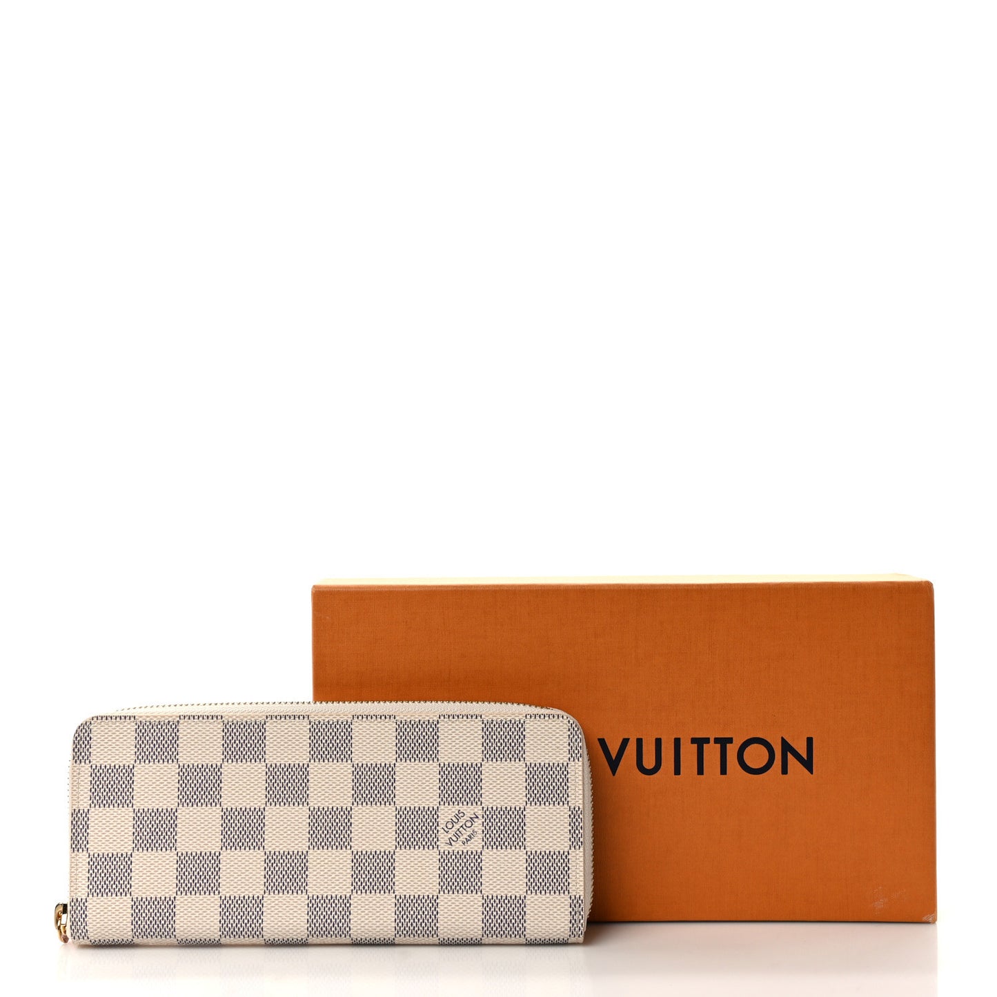 Damier Azur Clemence Wallet Rose Ballerine