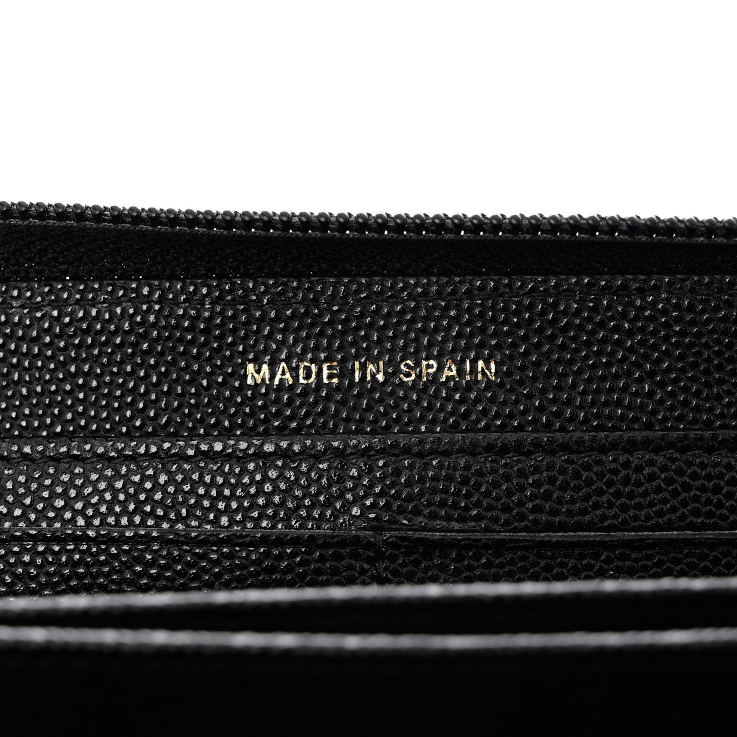Caviar Quilted Boy Long Zip Around Wallet Black