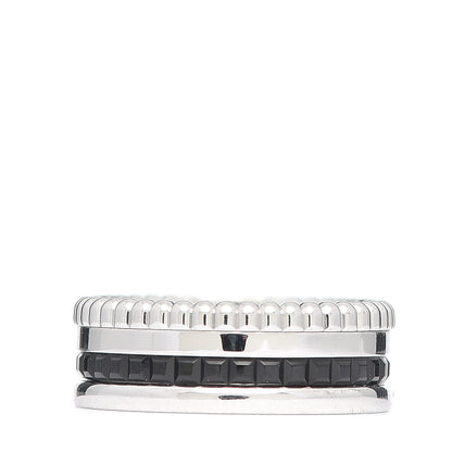 Boucheron 18K White Gold PVD Small Quatre Black Edition Ring 51 5.75 1 of 7