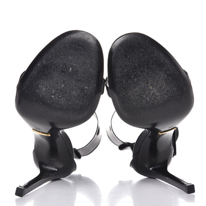 Gucci Patent Victorie Sandals 38 Black 7 of 9