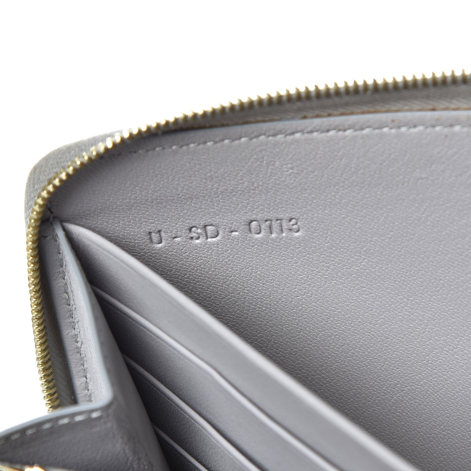 Celine Lambskin Large Zip Around Multifunction Wallet Grey 7 of 14