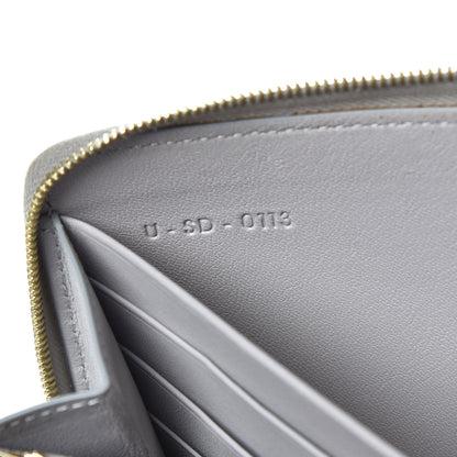Celine Lambskin Large Zip Around Multifunction Wallet Grey 7 of 14