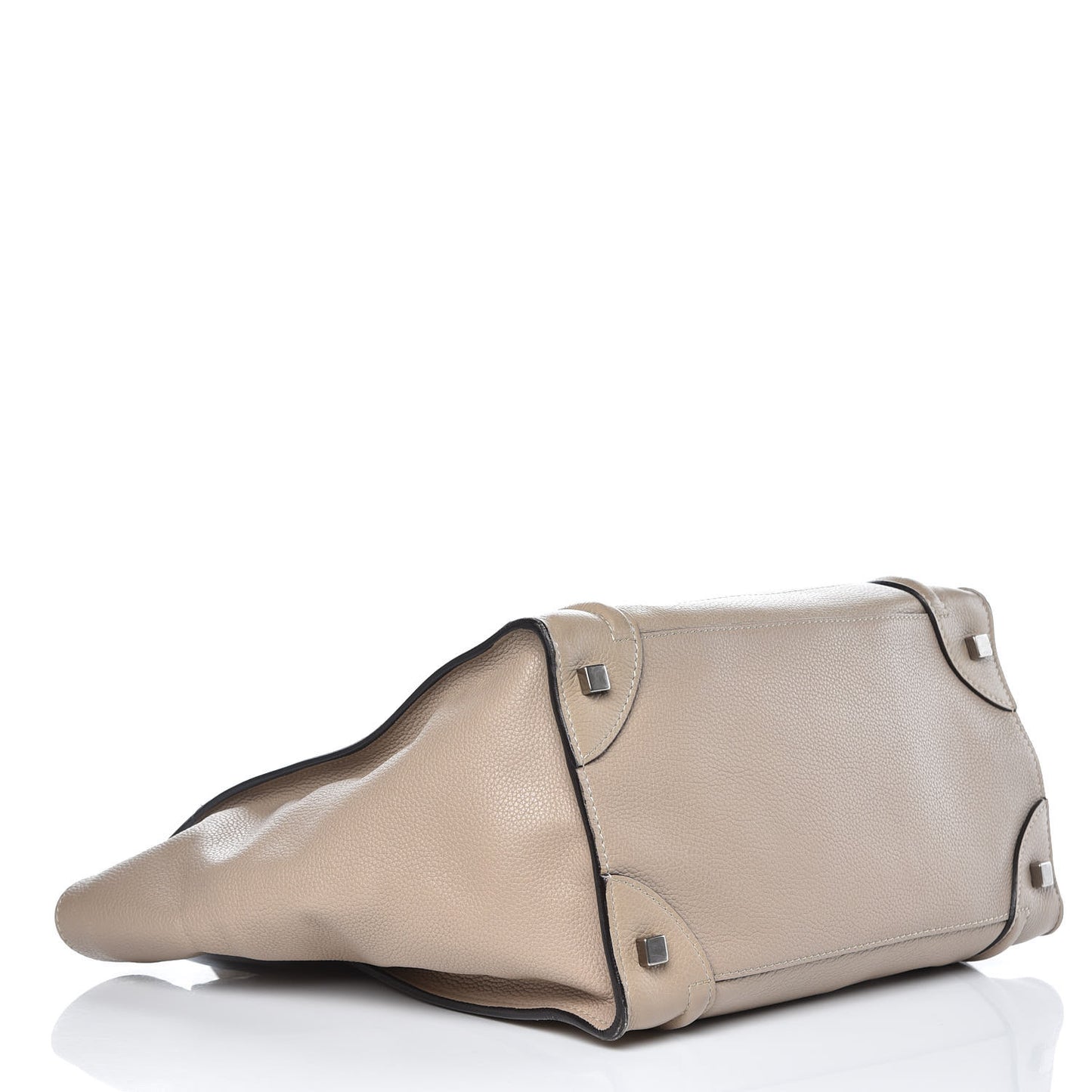 Drummed Calfskin Mini Luggage Dune