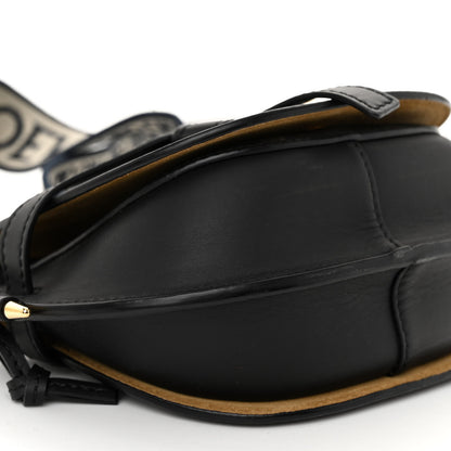 Loewe Calfskin Jacquard Mini Gate Dual Bag Black 9 of 10
