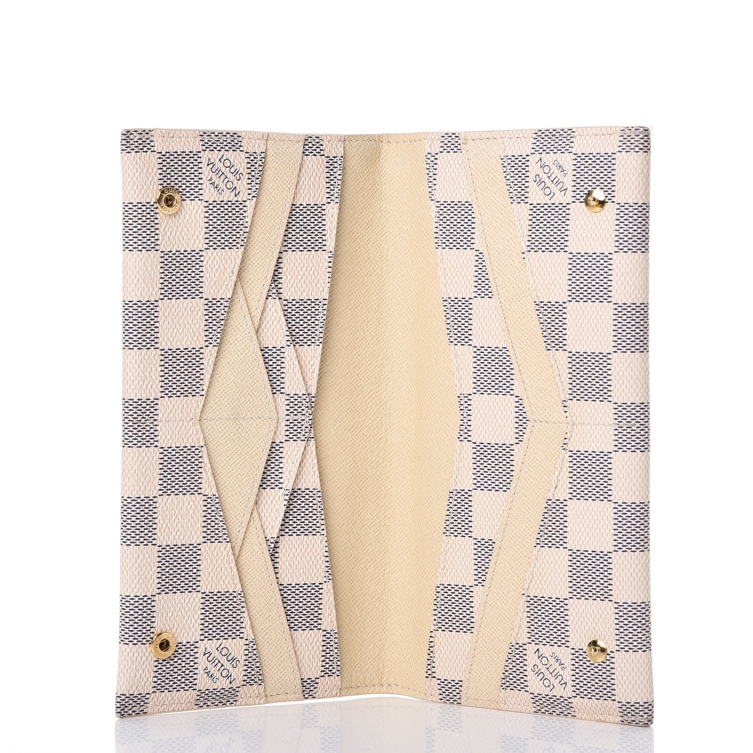 Louis Vuitton Damier Azur Long Origami Wallet 5 of 8