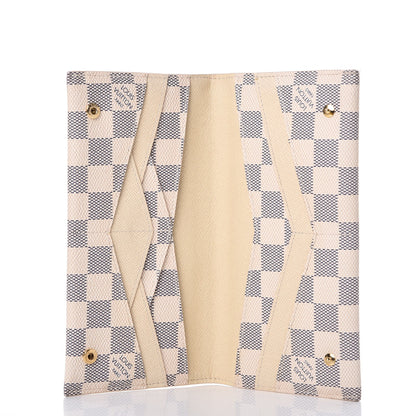 Louis Vuitton Damier Azur Long Origami Wallet 5 of 8