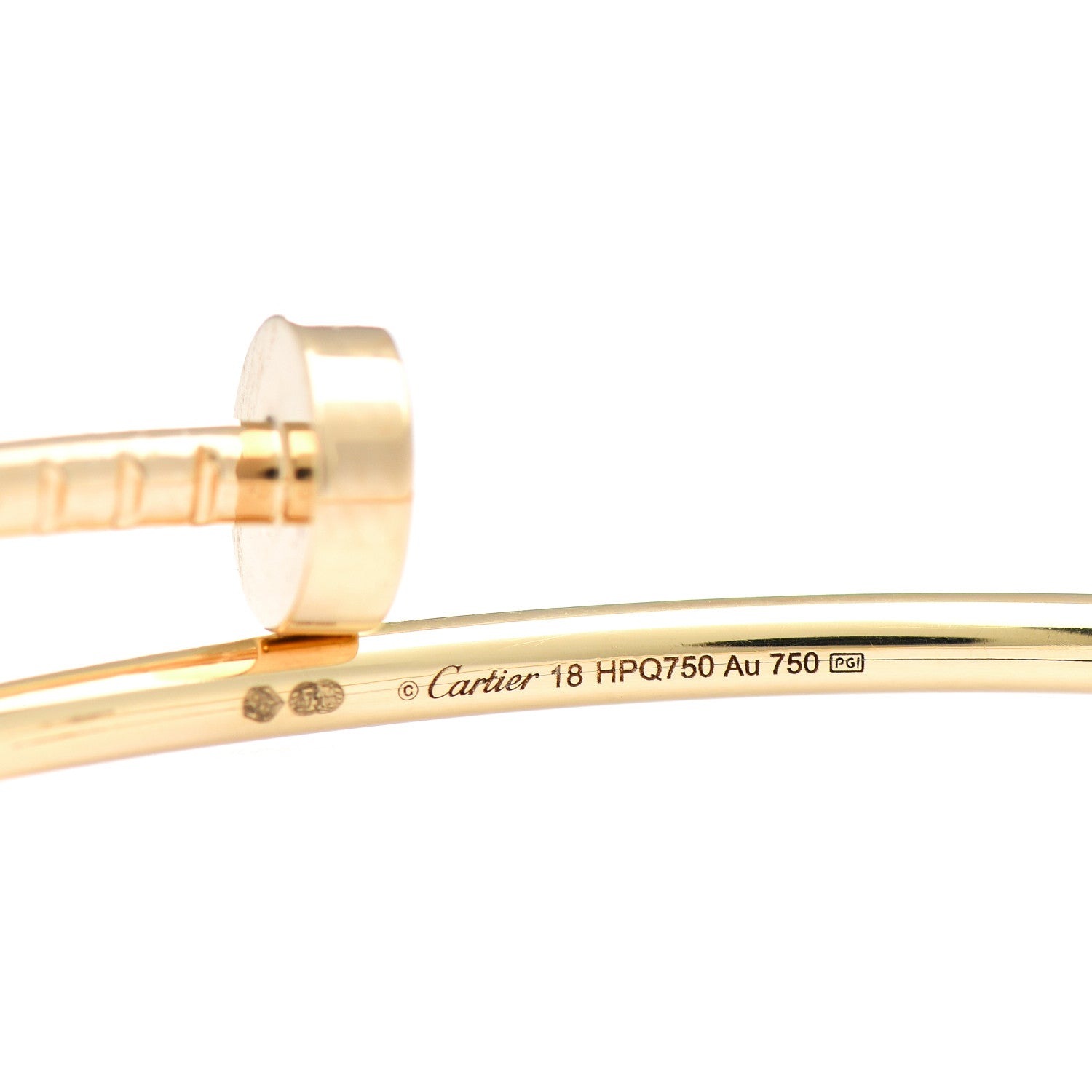 Cartier 18K Yellow Gold Small Juste Un Clou Bracelet 18 4 of 4