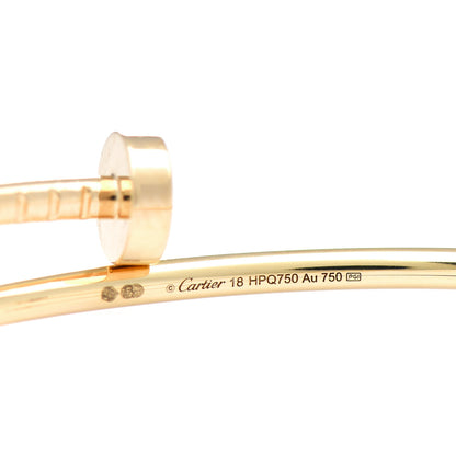 Cartier 18K Yellow Gold Small Juste Un Clou Bracelet 18 4 of 4