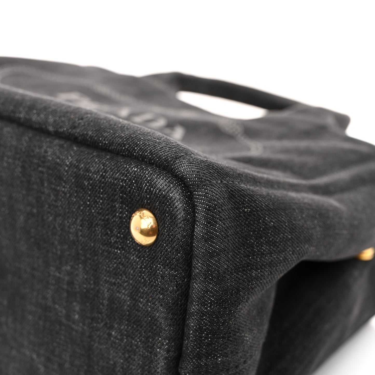 Denim Small Logo Tote Black