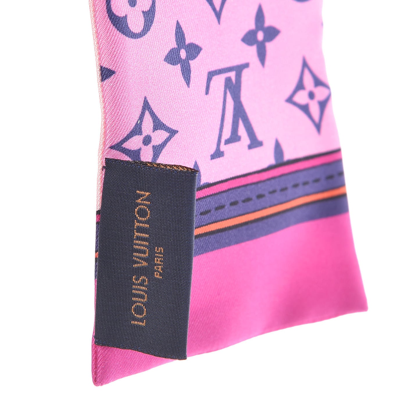 Silk Monogram Superstition Bandeau Rose