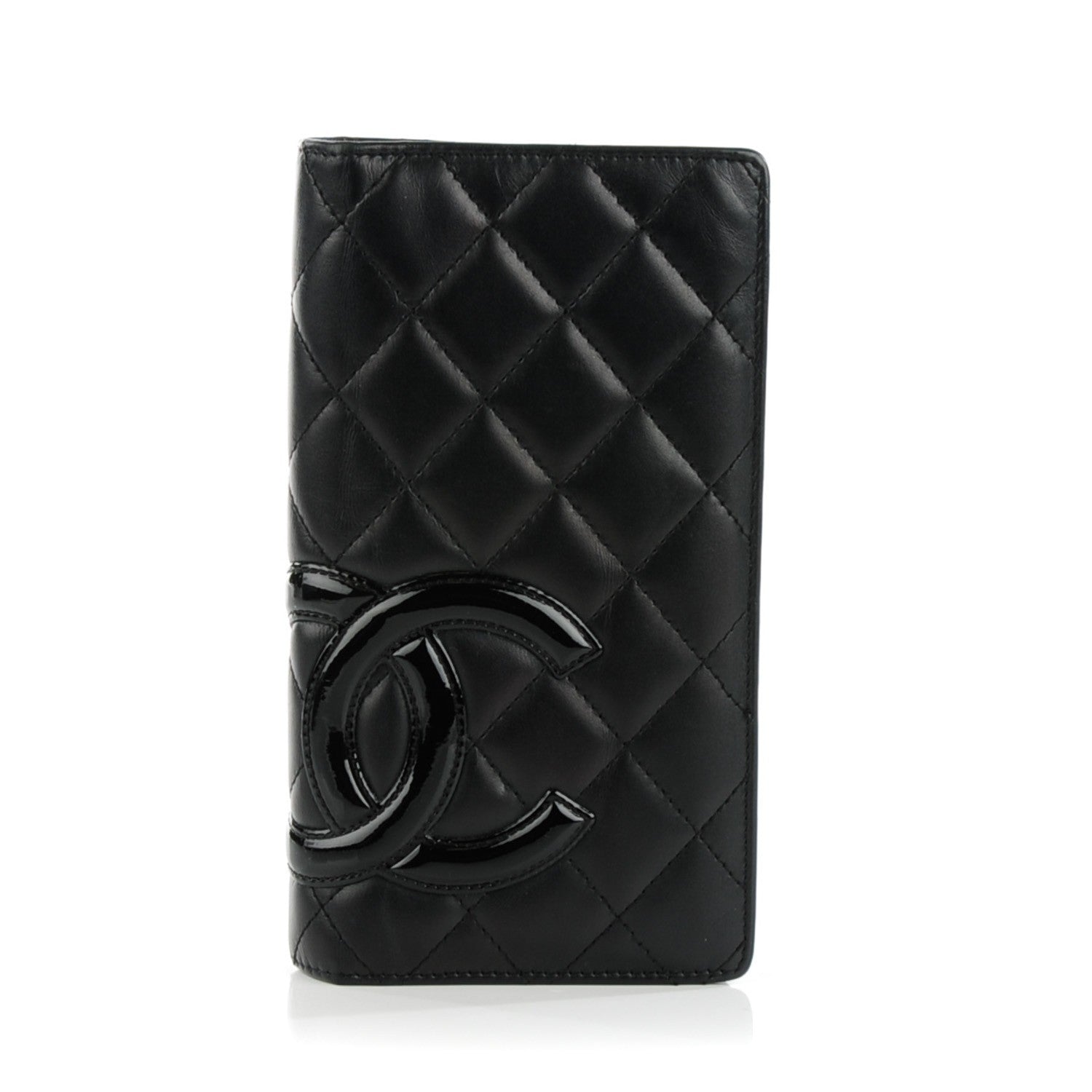 Chanel Calfskin Quilted Cambon Yen Wallet Black 1 of 10