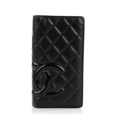 Chanel Calfskin Quilted Cambon Yen Wallet Black 1 of 10